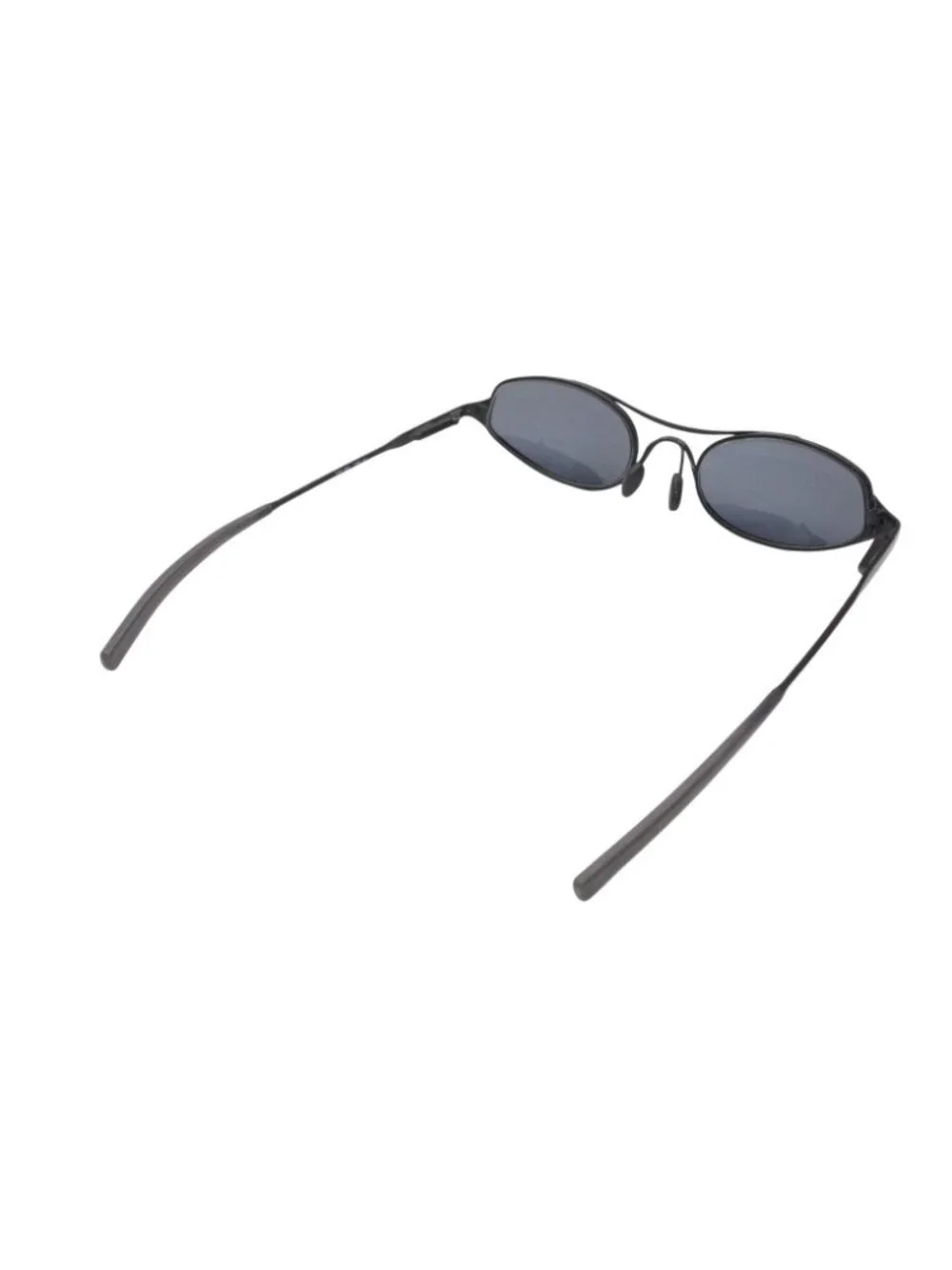 Prada Oval Sunglasses Eyewear Metal Acetate Black